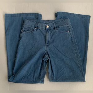 WHBM Wide Leg Jeans High Rise Curvy size 4 EUC